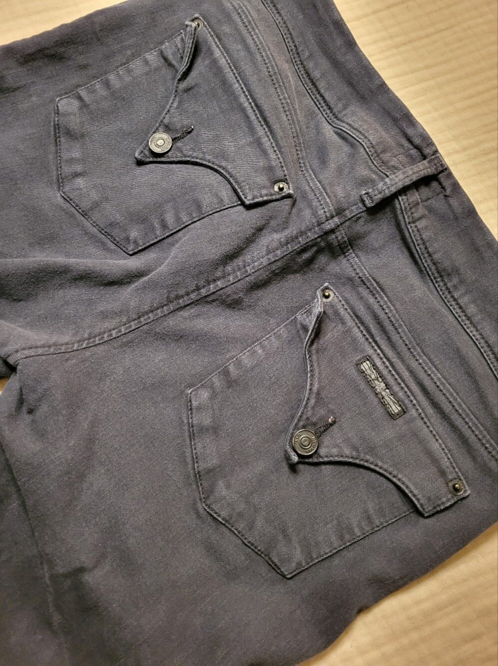 Hudson Collin Skinny Jeans Women's Size 32 Dark Gray Stretch Denim
